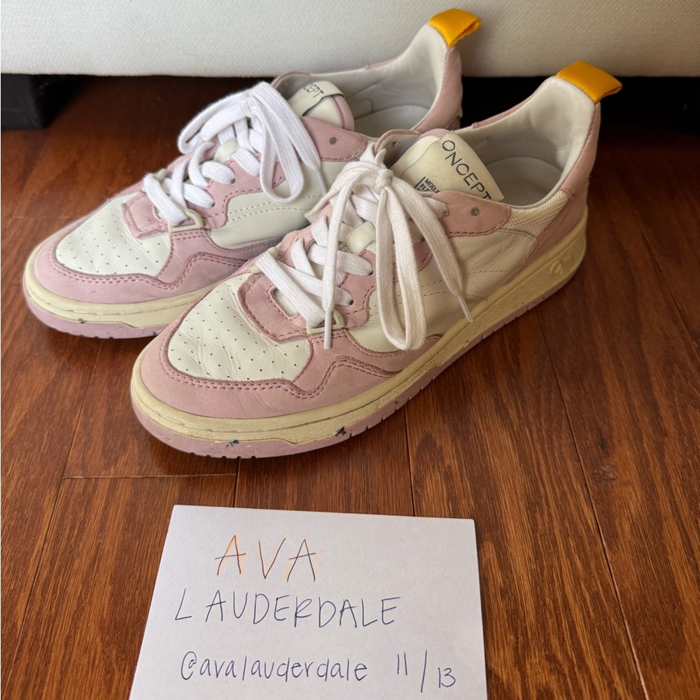 Pink and White Oncept Sneakers